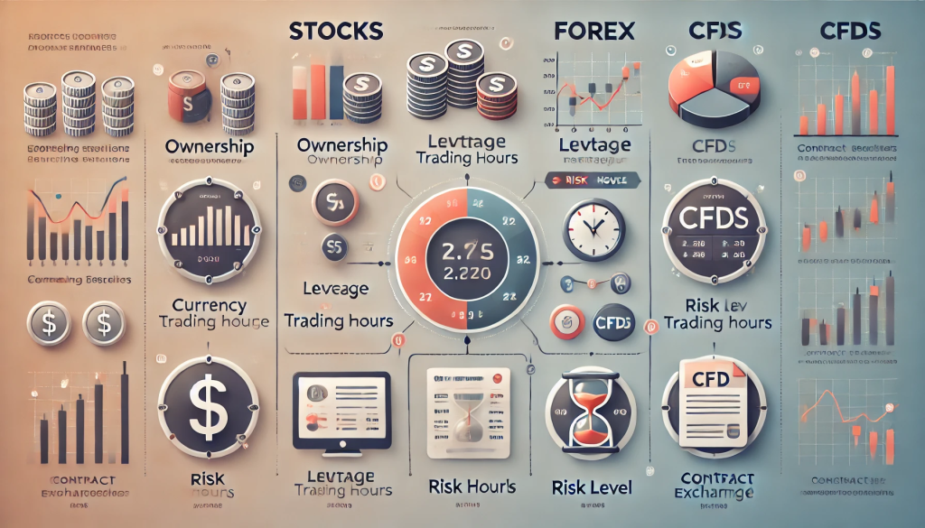 7 Điểm Khác Biệt Giữa Chứng Khoán, Forex Và CFD